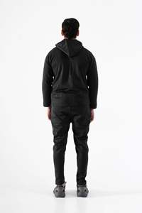Comfortable Men 100% Polyester <b>Zip</b> Up Hoodie Track Suit Pakistan Made OEM Custom Size Men Track Suit for Sale - Product Image 2
