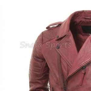 Chaqueta de Cuero para Hombre, Cuello Cálido y Acogedor, Tendencia de Invierno, Chaquetas de Cuero de Primera Calidad, Atuendo Elegante - Product Image 4