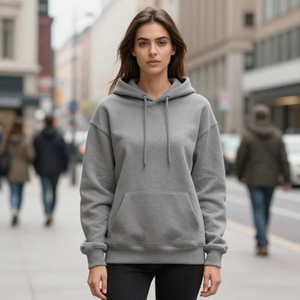 Unisex Winter Embroidered <b>Hoodie</b> Casual Cotton Fleece Pullover <b>Sweatshirt</b> for Everyday Wear with OEM Customization - Product Image 5