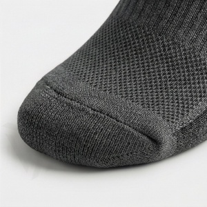 Crew <b>Socks</b> Solid Black Knitted Polyester Spandex Breathable <b>Running</b> Athletic <b>Socks</b> for Adults Spring Season - Product Image 6