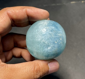 Natural Aquamarine Large <b>Sphere</b> Big Size Aquamarine Gemstone Ball Polished <b>Crystal</b> Stone Wholesale Manufacturer Supplier - Product Image 3