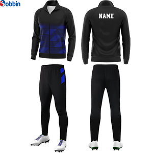 Conjunto Deportivo de Invierno para Hombre, Color Negro, con Cierre, Estilo Deportivo, Ropa Deportiva, Traje de Fútbol, Informal, para Otoño, Transpirable, de Longitud Completa - Product Image 2