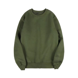 Sweat-shirt unisexe blanc à col rond, coupe classique, en coton tricoté, pull décontracté pour l'automne - Product Image 5
