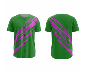 เสื้อเบสบอลแบบซับลิเมชั่นคุณภาพสูง |   ชุดเบสบอลทีมพร้อมโลโก้และหมายเลขแบบกำหนดเอง |   ฐานผ้าโพลีเอสเตอร์ที่ระบายอากาศได้ดี - Product Image 3
