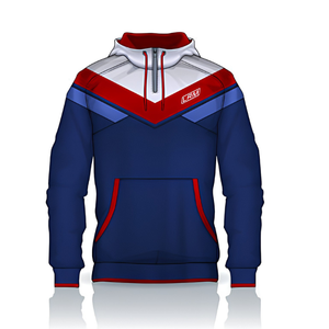 Sudadera con Capucha y Cierre de Cremallera de un Cuarto para Hombre, Diseño Color Block, Ligera, Transpirable, de Poliéster, para Uso Diario - Product Image 1