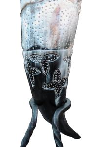 Corne à boire rustique artisanale polie avec support en corne, style moderne à bas prix, corne à bière et à vin pour collectionneurs et décoration intérieure - Product Image 2