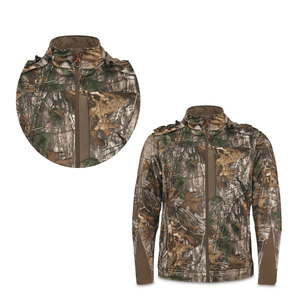 Long Sleeve Waterproof Breathable Moisture-Wicking Winter Hunting Hooded <b>Jacket</b> for <b>Men</b> OEM Custom Made <b>Soft</b> <b>Shell</b> Front Print - Product Image 6