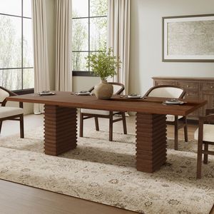 95INCHES <b>WALNUT</b> DINING <b>TABLE</b> - Product Image 1
