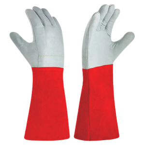 Top-Ranked CE Certified Heavy Duty Grain Split Leather TIG Welding <b>Gloves</b> with Cotton Liner Reflective Safety - Product Image 6