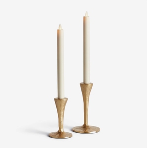 Candelabro de Metal Dorado Texturizado Hecho a Mano, Ecológico, con Base Ancha, Centro de Mesa para Bodas y Decoración del Hogar, Venta al Por Mayor - Product Image 3