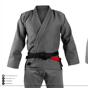 ชุดยิวยิตสูแบบกำหนดเอง ลายสวยงาม พร้อมโลโก้สั่งทำ ผ้าฝ้าย 100% ทอแบบเพิร์ลวีฟ ชุดกิโมโนสำหรับการฝึกซ้อมระดับมืออาชีพ พร้อมอุปกรณ์ป้องกัน - Product Image 2