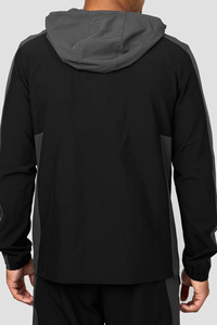 Chaqueta Cortavientos Impermeable con Capucha para Hombre, 100% Algodón, de Secado Rápido, para Deportes al Aire Libre, Running, Gimnasio, Entrenamiento - Product Image 2