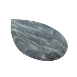 Porte-savon en marbre gris en forme de goutte, écologique, durable, en pierre naturelle, au meilleur prix, pour la salle de bain, la maison et l'hôtel - Product Image 3