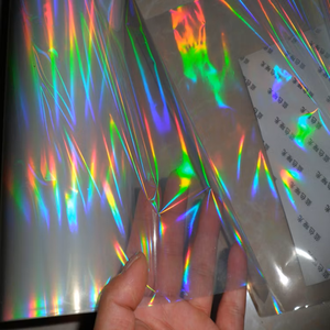 Film holographique transparent arc-en-ciel décoratif en vrac pour emballage, emballage cadeau, boîtes cosmétiques, artisanat, impression et travaux manuels - Product Image 3