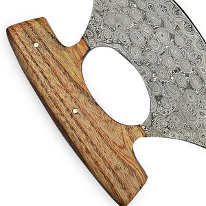 Sac de livraison de pizzas en acier Damas fait main, couteaux de qualité industrielle, pierre à pizza, manche en bois, étui en cuir, réglable - Product Image 6
