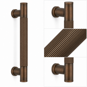 Manija de Puerta Principal en Bronce Mate para Puertas de Entrada, Interiores Residenciales y Aplicaciones de Herrajes Arquitectónicos Modernos - Product Image 4