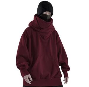 Sudadera con Capucha Extra Grande Unisex, Diseño Floral, Algodón French Terry, Manga Larga Regular, con Bolsillos, Transpirable, para Invierno - Product Image 4