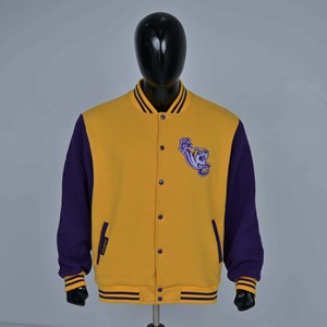 Chaqueta Varsity Vintage de Invierno para Hombre, Estilo Letterman, Béisbol, Bomber, Personalizada, de Poliéster y Spandex, Manga Ajustada, con Botones de Cuerno - Product Image 1