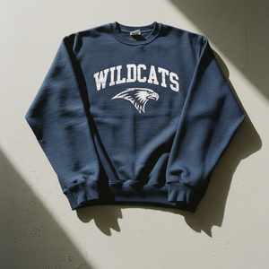 2026 Wholesale Custom Front Logo Printed Crewneck Fleece Unisex Regular Fit Color Blocking Sweatshirts - Product Image 1