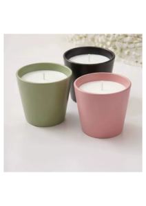Velas Cónicas Modernas en Frascos, Acabado Mate en Verde, Negro y Rosa, Cera de Soya sin Goteo, Ecológicas, para Decoración Interior del Hogar en Halloween - Product Image 1