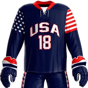 Uniformes de Hockey sobre Hielo para Hombre de Primera Calidad con Logotipo/Color Personalizado, Tela Suave de Secado Rápido, Precio Inmejorable, Nombre del Equipo - Product Image 4