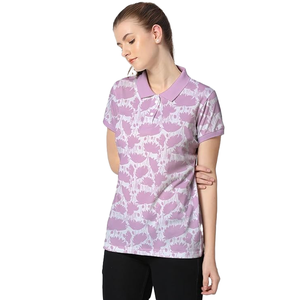 Women's Casual Printed Stylish for Shirts Custom Design Color Size Turn Collar 100% Cotton Breathable Eco-Friendly Short Sleeve - Product Image 6