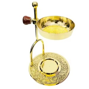 With Candle Holder Modern Brass Incense <b>Burner</b> Meditation Church Worship Prayer Room Decoration Use Incense <b>Burner</b> - Product Image 1
