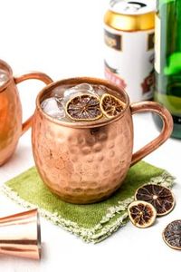 Copper cocktail cup set for premium celebration beverage hosting hammered finish metal cups durable reusable premium bar <b>mugs</b> - Product Image 5