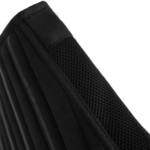 Almohadilla acolchada para silla de montar con panel de malla y forro polar, negra, para equitación - Product Image 4