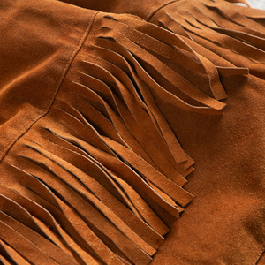 Factory Directly Provide Fish Leather Cowboy <b>Suede</b> <b>Jacket</b> Vintage Cheap Price High Street Standard Thickness Men's <b>Jackets</b> - Product Image 5