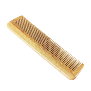 หวีไม้ไผ่และพลาสติกแบบใหม่ ดีไซน์รักษ์โลก ซี่กว้าง ลายไม้ด้าน สำหรับร้านตัดผม ช่างทำผม ใช้ตัดแต่งทรงผม - Product Image 6