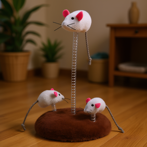 Peluche Dock pour souris de compagnie 15 x 22 cm, jouet interactif et de mouvement pour animaux de compagnie - Product Image 3