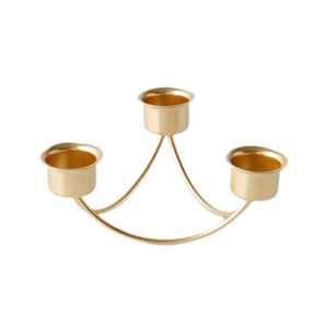 Portavelas de metal de alta calidad para bodas, eventos festivos, soporte de hierro para velas con acabado dorado de lujo para decoración del hogar, para mesa. - Product Image 5
