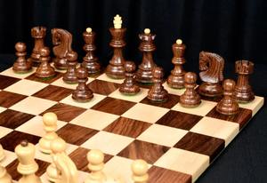 Échecs de luxe russes en bois de Zagreb, en sheesham et en buis, roi de 3,1 pouces, au meilleur prix - Product Image 2