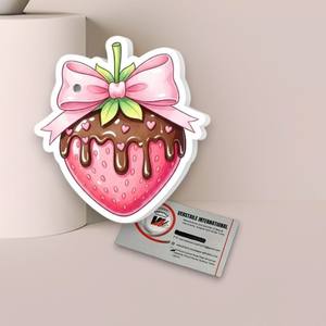 Extensions de cils magnétiques en acrylique de haute qualité pour la Saint-Valentin, avec motifs chocolat, fraise, cœur, fleur, carré, papillon, marque privée - Product Image 1