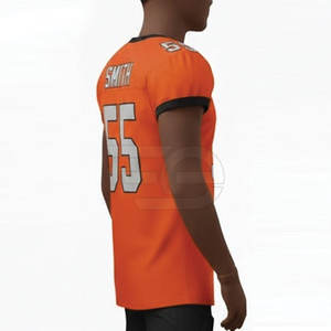 Uniforme de football américain pour athlètes occasionnels, tissu en polyester doux avec absorption de la transpiration pour des séances d'entraînement prolongées - Product Image 5