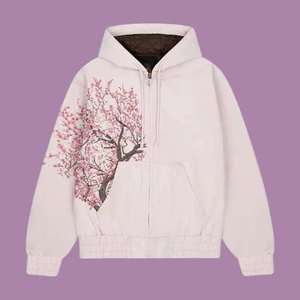 Sudadera con Capucha Oversize Blanca Lisa con Estampado Personalizado, Manga Regular, Tejida, Unisex, Casual, Invierno, Transpirable, Estilo Urbano - Product Image 1