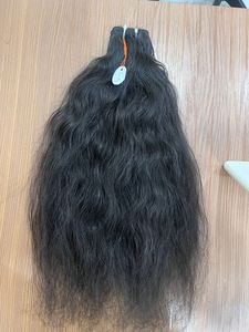 Vente en gros d'extensions de trame plate tissées à la double machine cheveux bruts indiens Remy faisceau de trame longueur instantanée Volume Style boucles cheveux humains - Product Image 4