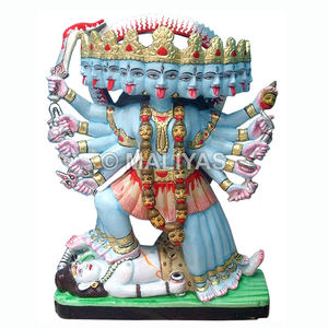 Murti de Mahakali en marbre |   Fabricant de statues en marbre de la déesse Kali – Maliyas - Product Image 1