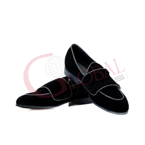 <b>Men</b> Double Monk Strap Moc Toe Leather Dress <b>Loafers</b> Slip On Formal Office Business Shoes Buckle Strap Gentleman Style - Product Image 2