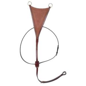 FAB International - Pechera de Cuero Premium para Caballo con Anclaje para Martingala, Collar de Pecho Ecuestre Ajustable de Acero Inoxidable - Product Image 1