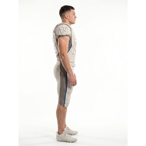 Ensemble de t-shirts personnalisés pour hommes, vêtements d'équipe de football américain en polyester et élasthanne, avec étiquette privée OEM - Product Image 3
