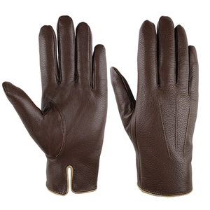 Gants en cuir pour hommes et femmes, coupe-vent, pour activités de plein air, style tendance, gants en cuir personnalisés, nouveau modèle. - Product Image 1