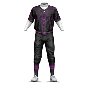 Uniforme de Béisbol Sublimado con Nuevo Diseño, Transpirable y de Secado Rápido, en Buena Calidad, Etiqueta Privada Personalizada, Color Sólido, MOQ Bajo - Product Image 3
