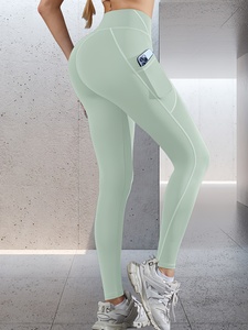 Pantalones de Yoga de Cintura Alta, Leggings de Gimnasio Elásticos, Mallas de Fitness con Control Abdominal, Transpirables para Correr y Entrenar, Ropa Deportiva al por Mayor - Product Image 4