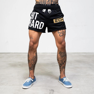 Shorts d'entraînement en maille pour hommes, en polyester et élasthanne de haute qualité, avec logo personnalisé sublimé, motif graphique, pour la course, le combat et la gym, avec cordon de serrage - Product Image 6
