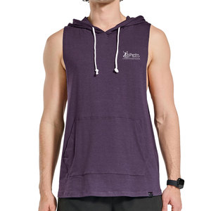 Vêtements de sport élégants, sweats à capuche sans manches en tissu léger, sweats à capuche sans manches coupe active - Product Image 1