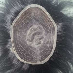 Perruque de prothèse capillaire Taz Hair BD de haute qualité, en cheveux indiens vierges Remy, avec dentelle complète, styles ondulations naturelles et ondulations aquatiques - Product Image 1