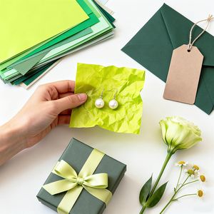 330 Fogli di Carta Velina Verde 14 X 10 Pollici, Carta da Regalo per Feste di Compleanno e Festività - per Progetti Fai-da-Te - Product Image 3