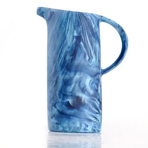 Carafe à eau en résine faite à la main au design classique, texture résineuse, motif tourbillon abricot aquatique, cadeaux de Noël pour la cuisine - Product Image 1